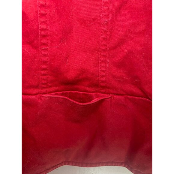 Talbots Womens Red Button-Up Jacket With Pockets Sz 16 Stretchy - Picture 2 of 9
